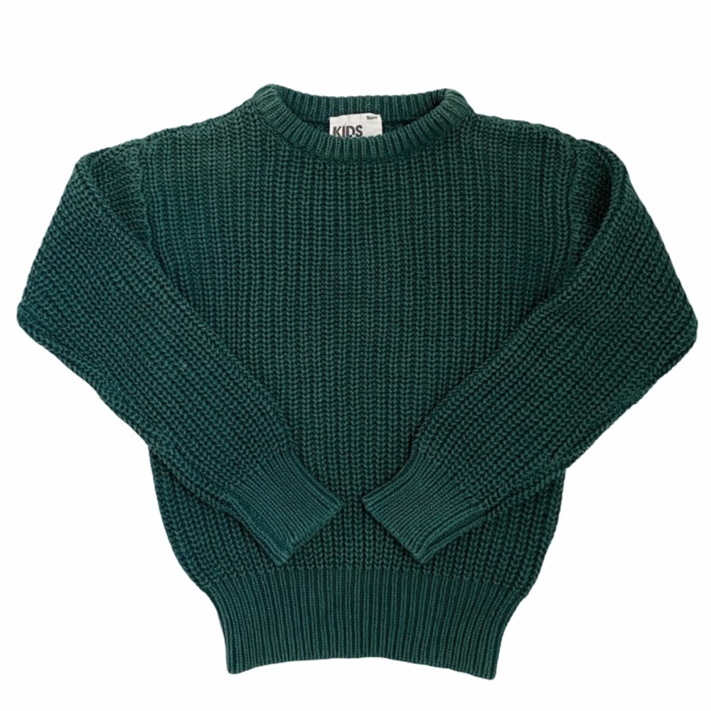 American Apparel Knit Green Crewneck Sweater